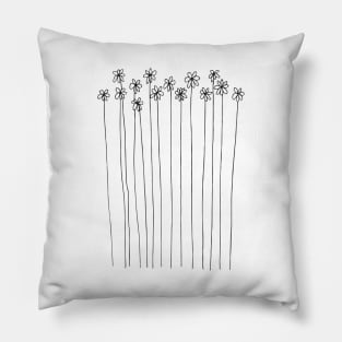 tall flowers Pillow