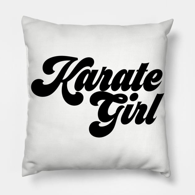 Karate girl Pillow by Sloop