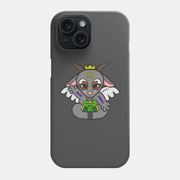 Cute Baphomet Phone Case by Aslynder