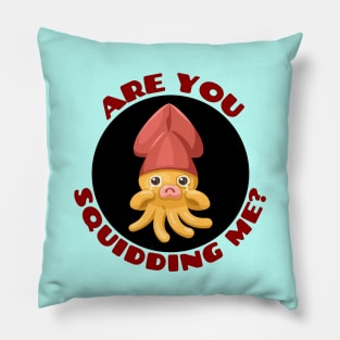 Are You Squidding Me | Squid Pun Pillow