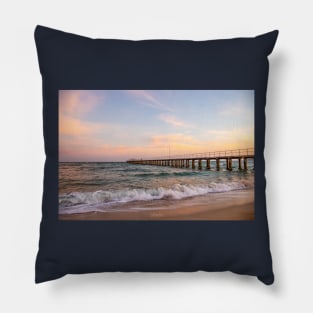 Dromana Pier, Dromana, Mornington Peninsula, Victoria, Australia Pillow