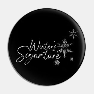 Winter Signature Pin