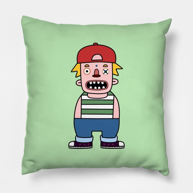 Cool Guy Pillow by mrmomoart