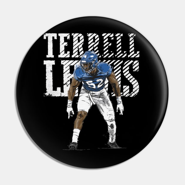 Terrell Lewis Los Angeles R Bold Pin by MASTER_SHAOLIN