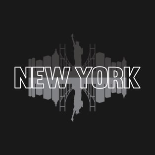 New York, USA Skyline T-Shirt