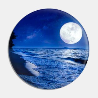 Moon At Night Winter Beach Sunset Ocean Beach Sunset Pin