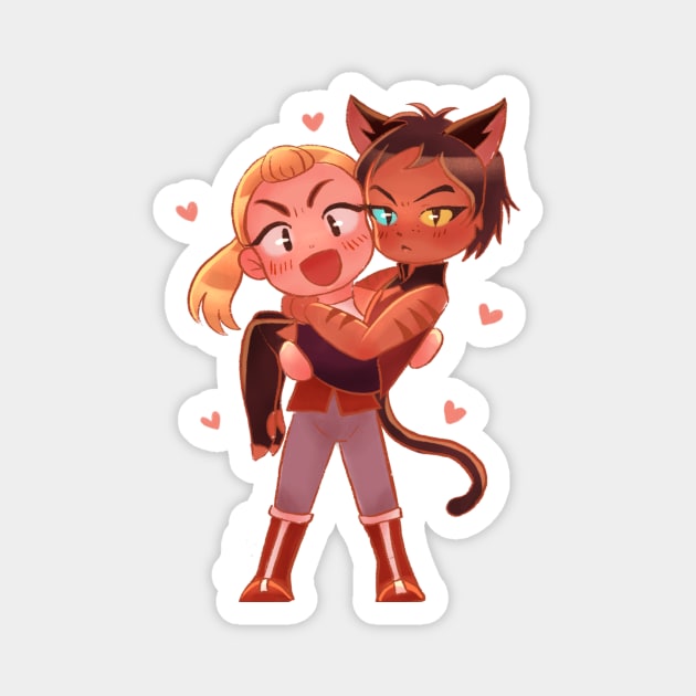 Adora & Catra Magnet by Sarah D’ Art