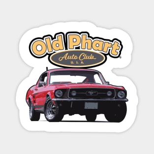 Old Phart Auto Club USA - Mustang Magnet