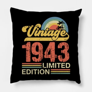 Retro vintage 1943 limited edition Pillow