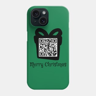 QR Rick Rolled - Christmas - Black Phone Case