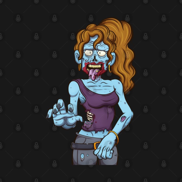 Female Zombie by TheMaskedTooner