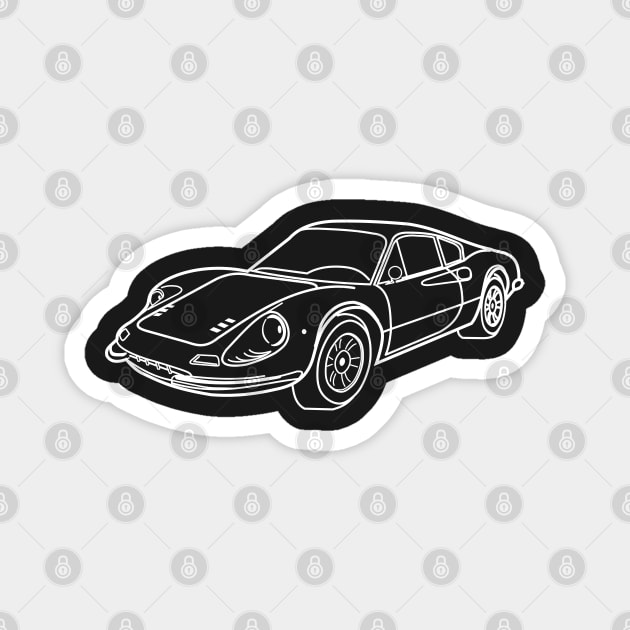 Ferrari Dino 246 GT Magnet by Aurealis