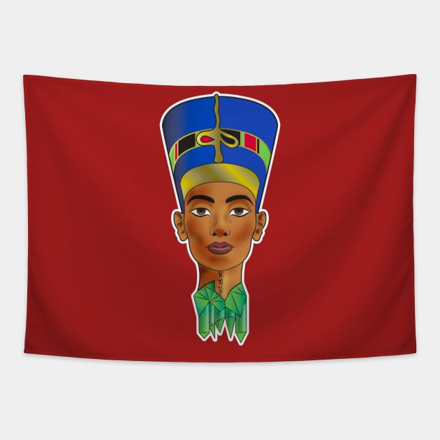 Nefertiti Tapestry by Kymyst