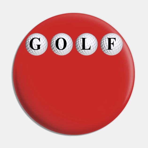 Golf Balls (small image) Pin by Ruggeri Collection