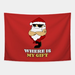 Where Is My Gift - Christmas Loading Tapestry