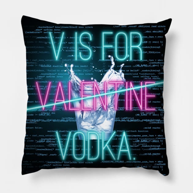 Vodka Lover Pillow by Stefan Istrate