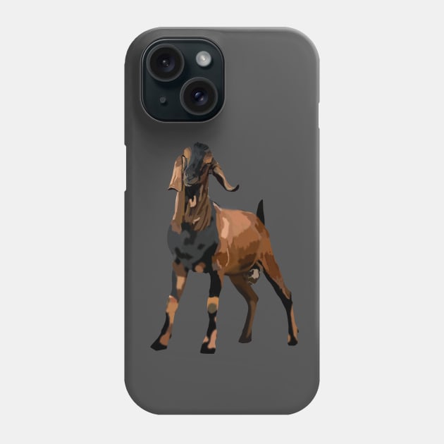 nubian goat Phone Case by Luilouu