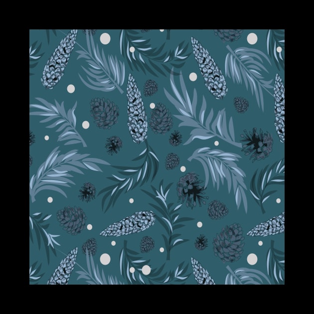 #Christmas #Pattern #Pine #Snow 15 by B&K