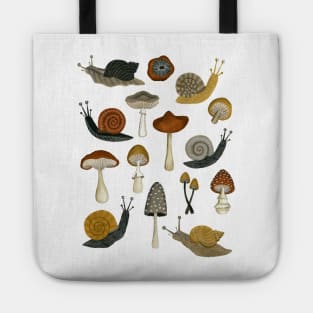 mushrooms & snails Tote