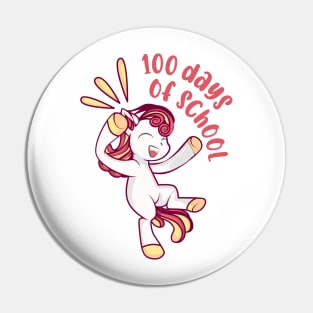 Happy 100 Days Of School Unicorn 100 Days Smarter Kids Pin