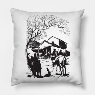 Gaucho Town by PPereyra Pillow