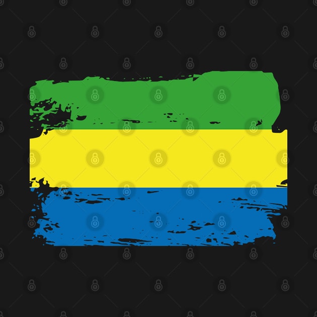 Official Gabon Flag Gabonese Country Pride Vintage by HeroGifts