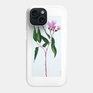 Elegance in Pink - Australian Gumnut Flower Stem Phone Case