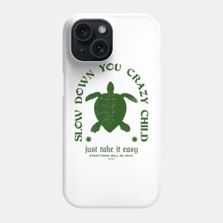 slow down retro print back Phone Case