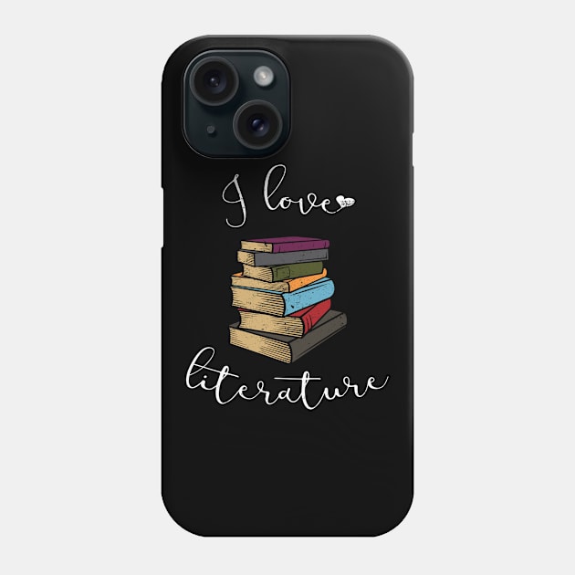 I love literature Phone Case by passivemoth