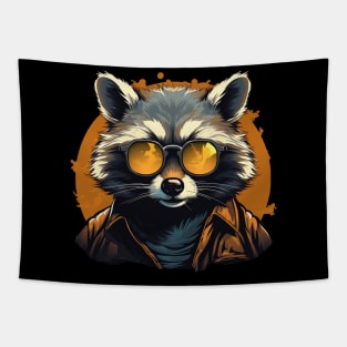 cool raccoon Tapestry