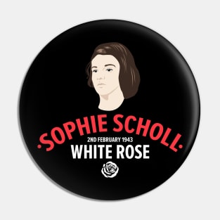 Sophie Scholl - The White Rose Resistance Heroine Pin