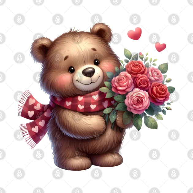 Valentine Love Bear by Chromatic Fusion Studio