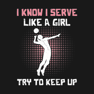 Volleyball Design for a Volleyball Girl T-Shirt