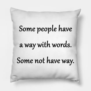 Funny 'Tongue-Tied' Joke Pillow