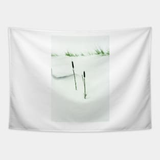 Bull Rushes in a Snow Squall, Ontario Tapestry