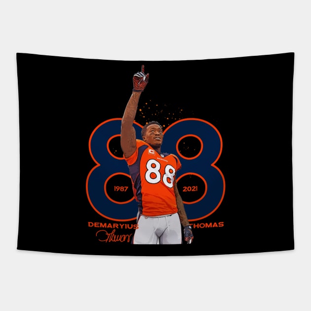 Demaryius Thomas Tapestry by Juantamad