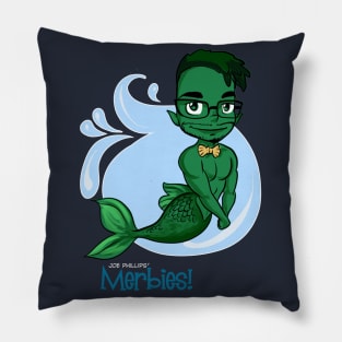 Deep Green Merbie Pillow