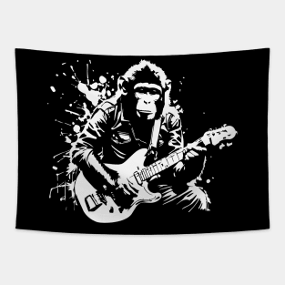 monkey plays guitar Tapestry