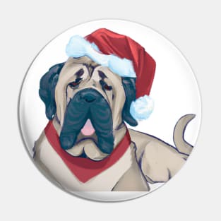 Cute Mastiff Drawing Pin