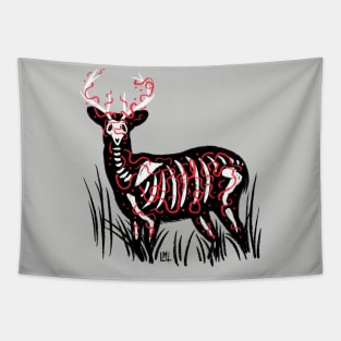 Black Deer Tapestry