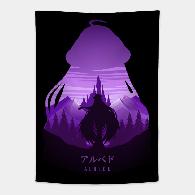 Albedo Overlord Tapestry by The Artz