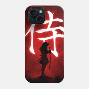 Samurai On Red Phone Case