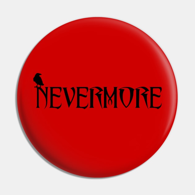 Nevermore Pin by StilleSkyggerArt