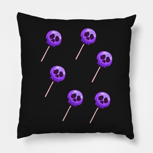 Skull Lollipops Pillow by DreamPassion