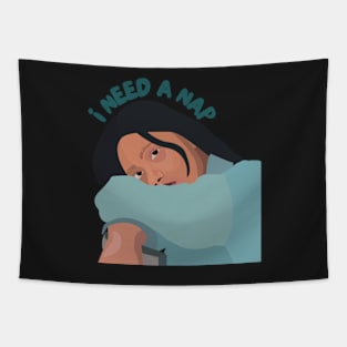 most likely to take a nap Sticker Tapestry