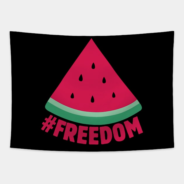 This Is Not a Watermelon Palestine Freedom Tapestry by Illustradise