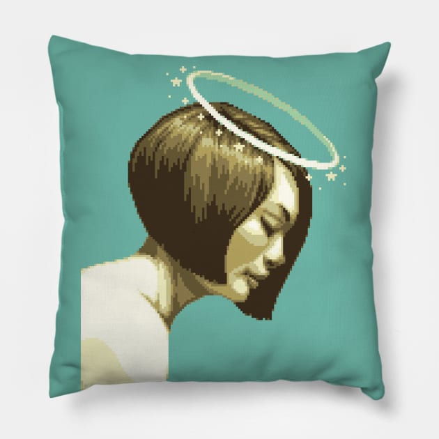 Halo Portrait Pillow by MalevolentMask