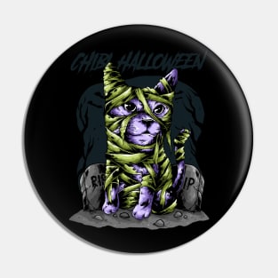 cat zombie Pin