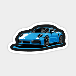 911 turbo illustration graphics Magnet