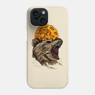 angry bear moon Phone Case